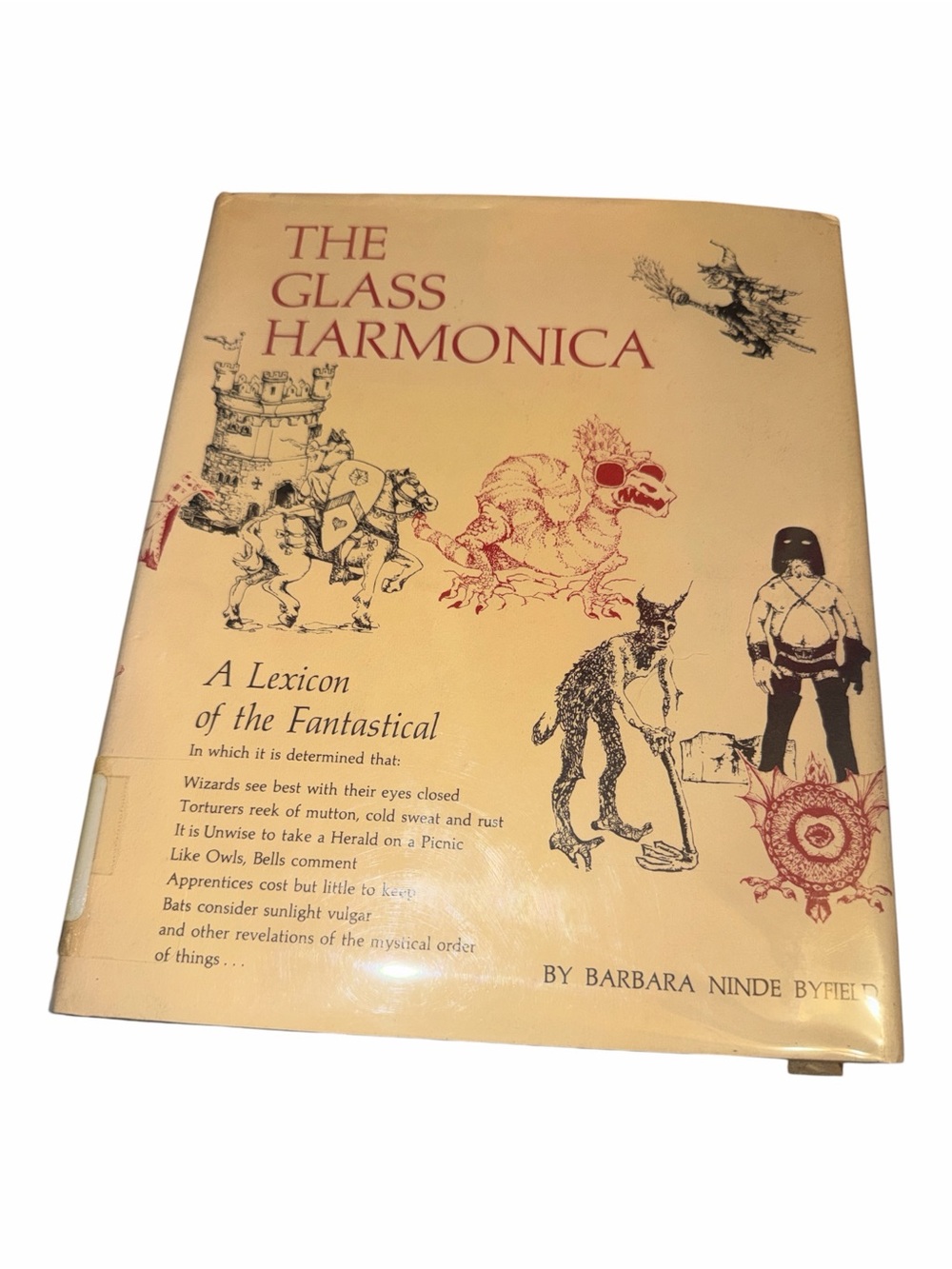 Vintage The Glass Harmonica Hardcover 1967 Barbara Ninde Byfield First Ed